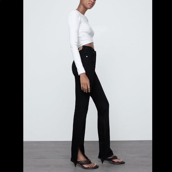Zara | Jeans | Zara Split Skinny Hi 